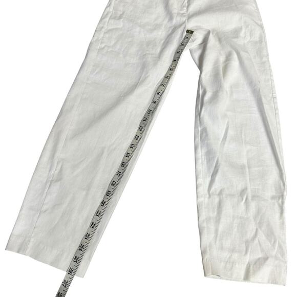 Brochu Walker Linen Blend White Relaxed Fit Pants Size XS - Picture 4 of 8